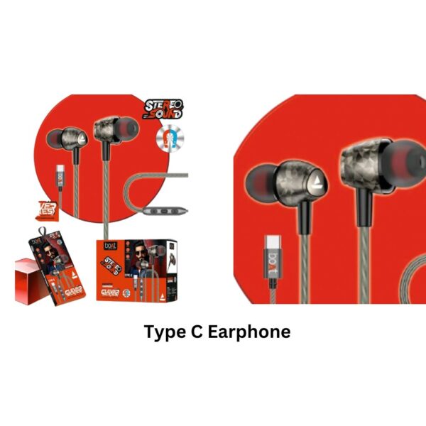 Type-c Jack, Signature Sound & Controls Wired Earphones Wired (Black2, In the Ear)